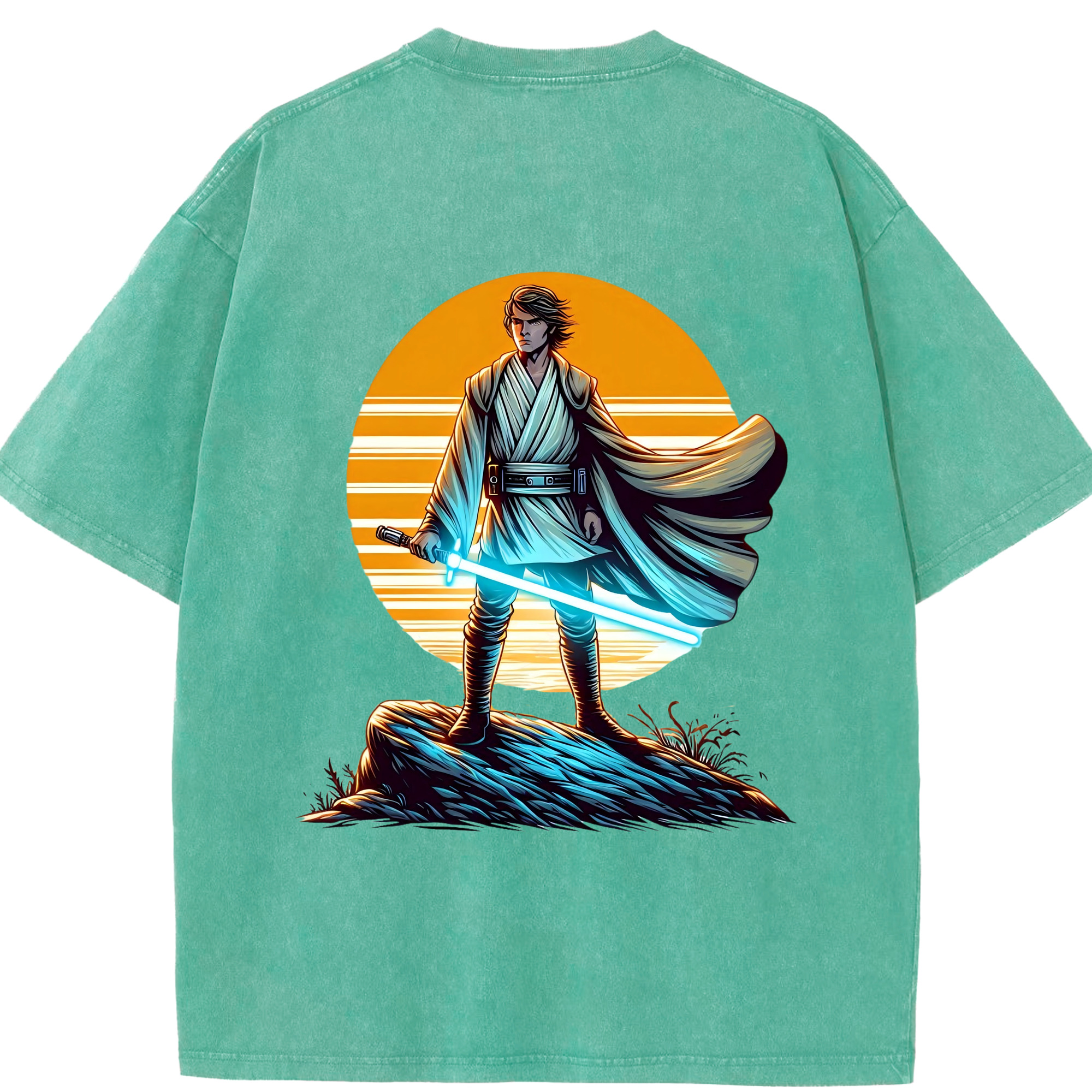 （画像用） スター・ウォーズ Star Wars 綿100% ヴィンテージ風 半袖Tシャツ（背面プリント）